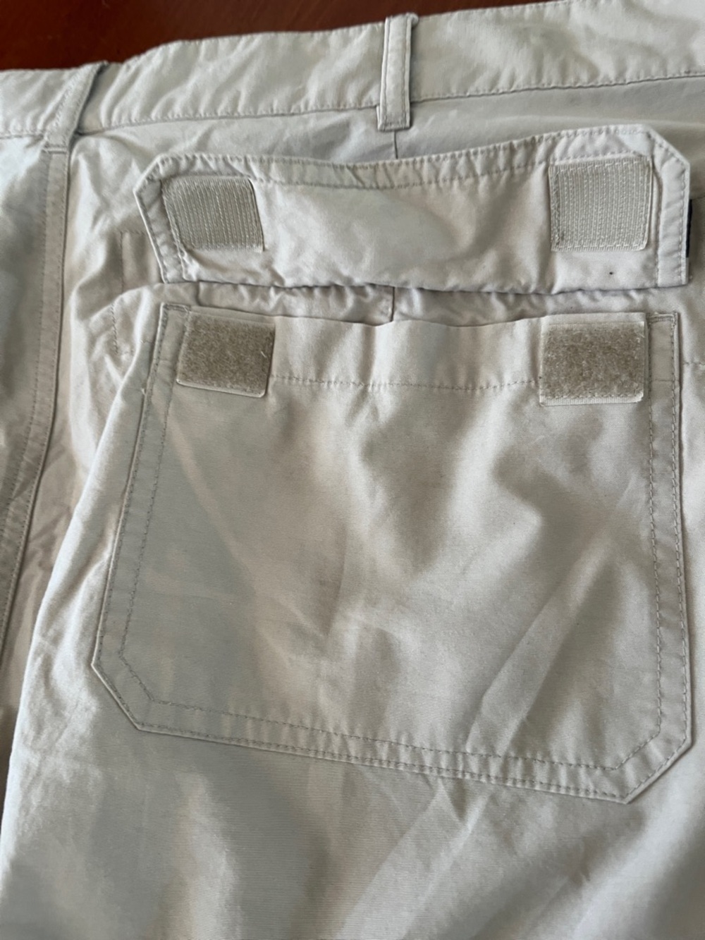 Vintage Chaps Ralph Lauren Convertible Cargo Pants 38 Khaki Zip Off Shorts - Picture 6 of 10
